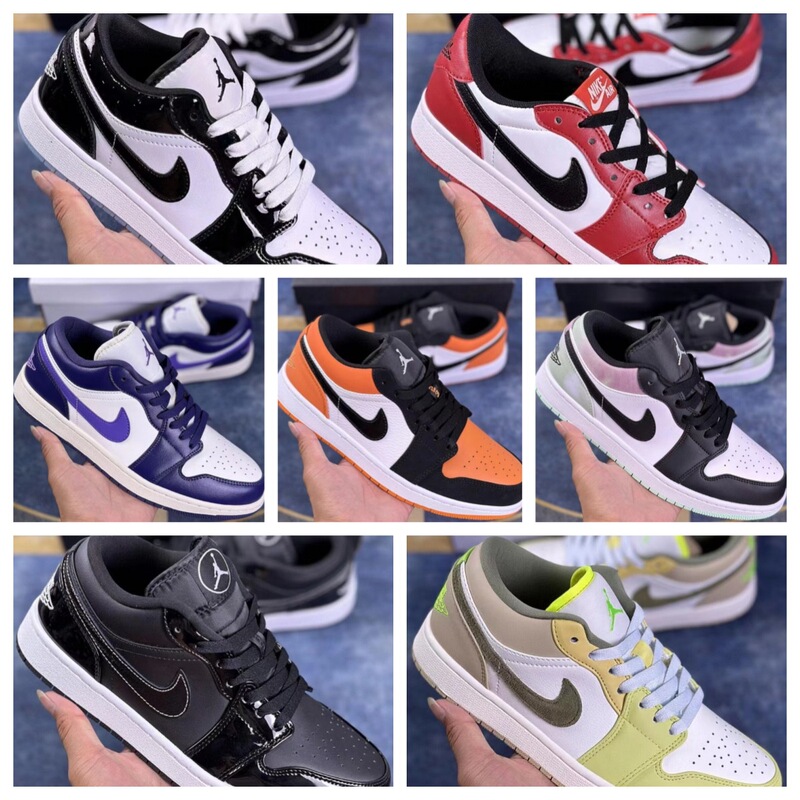 Foreign trade Putian high version Aj1 low black toe shadow gray gold hook mocha black purple men's and women's shoes Foreign trade Putian high version Aj1 low black toe shadow gray gold hook mocha black purple men's and women's shoes