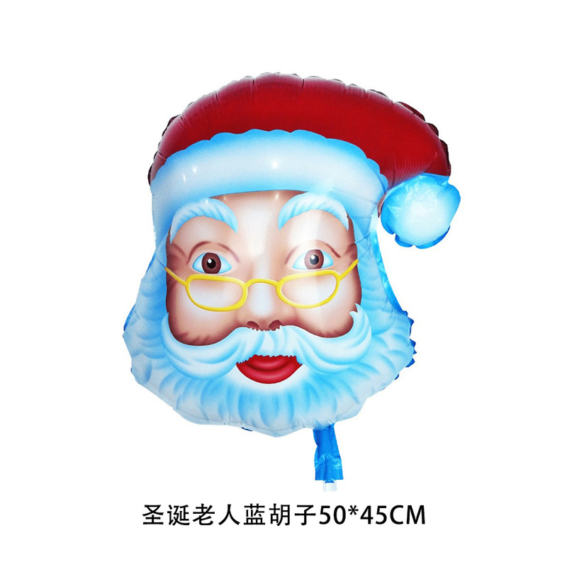 クリスマスシリーズアルミフィルム風船 クリスマスショッピングモール 学校 クリスマスイブパーティー装飾 アルミホイル風船用品|undefined