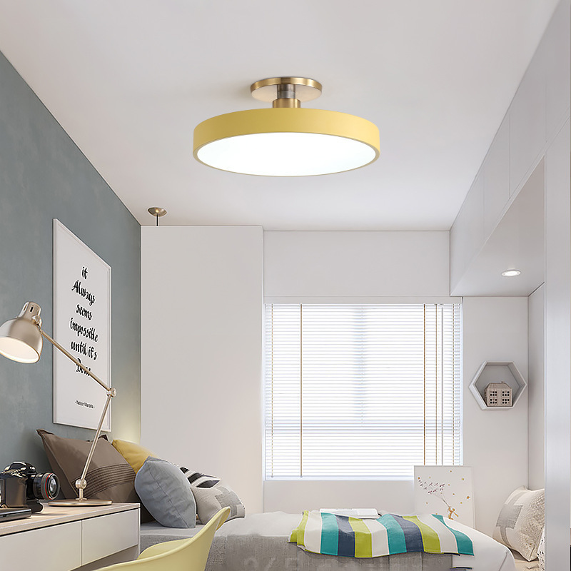 New Led Ceiling Lamp Macaron Round Personalized Scandinavian Bedroom Lamp Colorfulful Creative Balcony Aisle Lamps New Led Ceiling Lamp Macaron Round Personalized Scandinavian Bedroom Lamp Colorfulful Creative Balcony Aisle Lamps