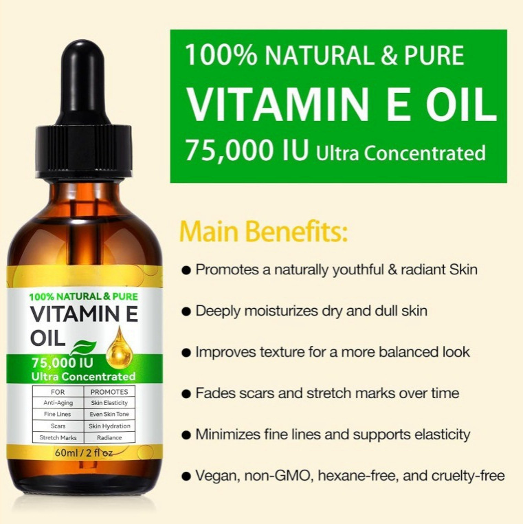 itamin E Oil Vitamina E Oil Orgánico para Cosméticos Vitamina E Oil