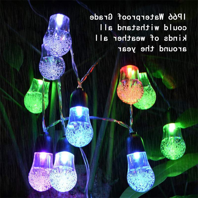 彩色气泡灯泡灯串