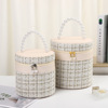 Advanced handheld capacious organizer bag from pearl, cosmetic bag, Korean style, Chanel style