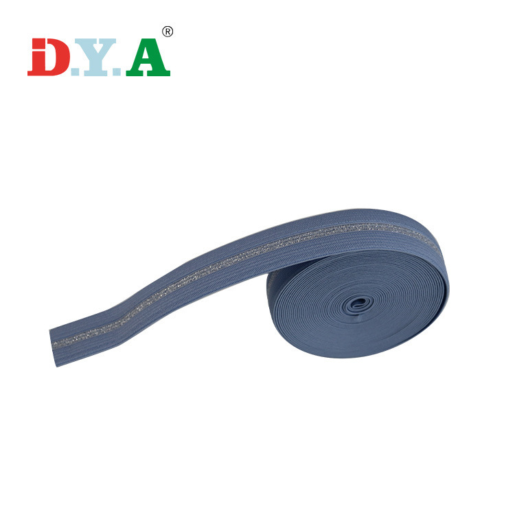 厂家直供银丝松紧带涤纶磨毛弹力肩带内衣吊带松紧带服装服饰辅料