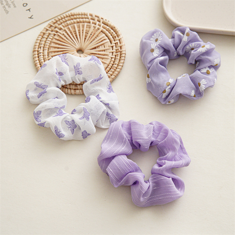 Fairy Style Flower Cloth Handmade Hair Tie display picture 1