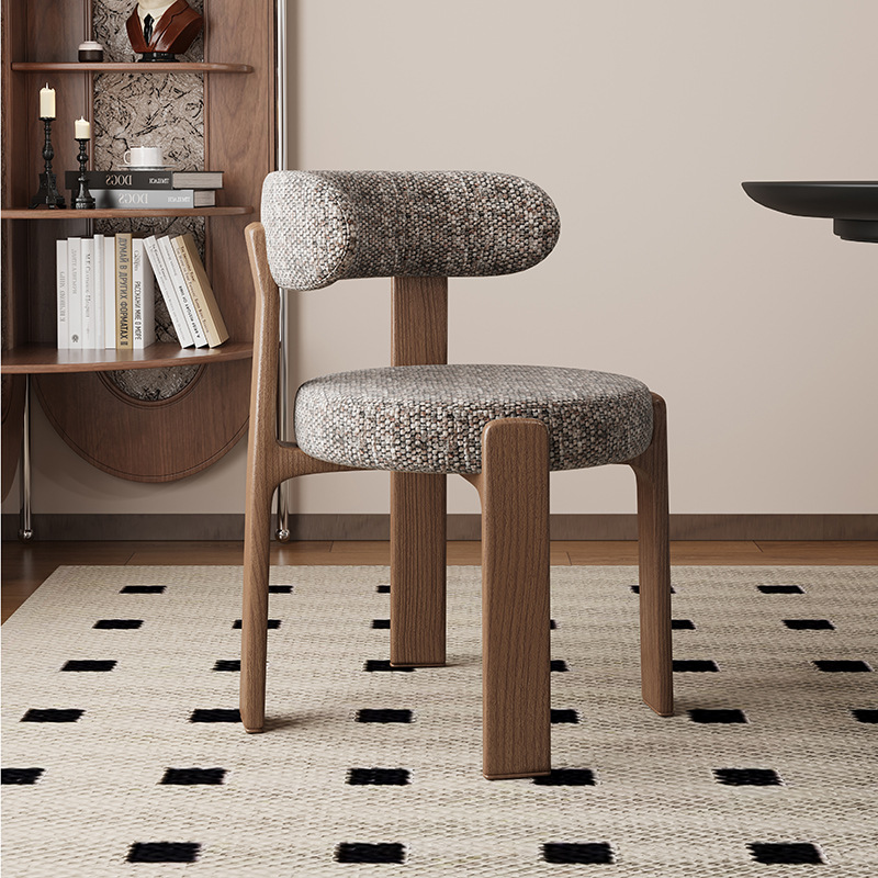 Sillas de comedor de madera sólida retrógrada francesa sillas de comedor de estilo medieval sillas de diseño de alta calidad sillas de respaldo nórdicas
