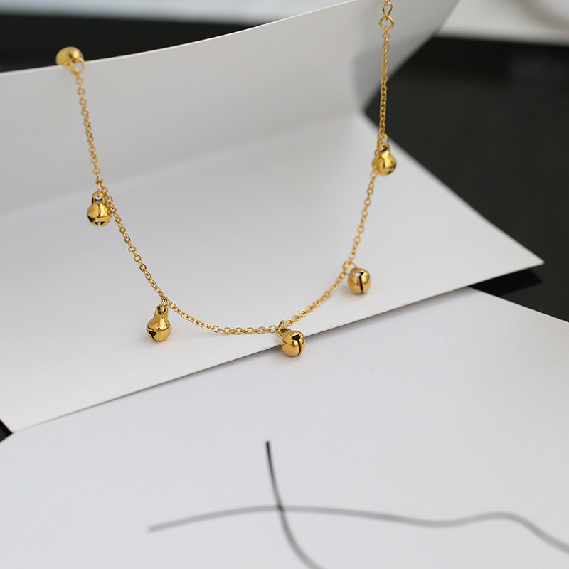 Bell Beads new tide titanium acero no decolor tobillo feminino de alto nivel tobillo de acero inoxidable tobillo