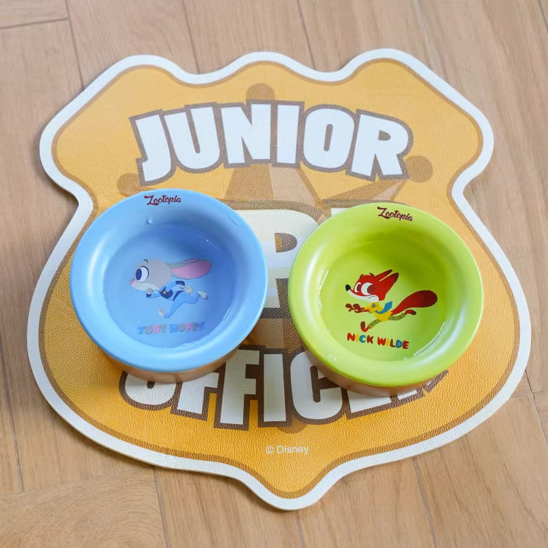 Disney Crazy Animal City Judinik Pet Cerámica Tazón para gatos Tazón para perros Anti-volcado Tazón para perros Rack