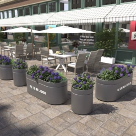 环卫垃圾桶;垃圾桶;户外花架