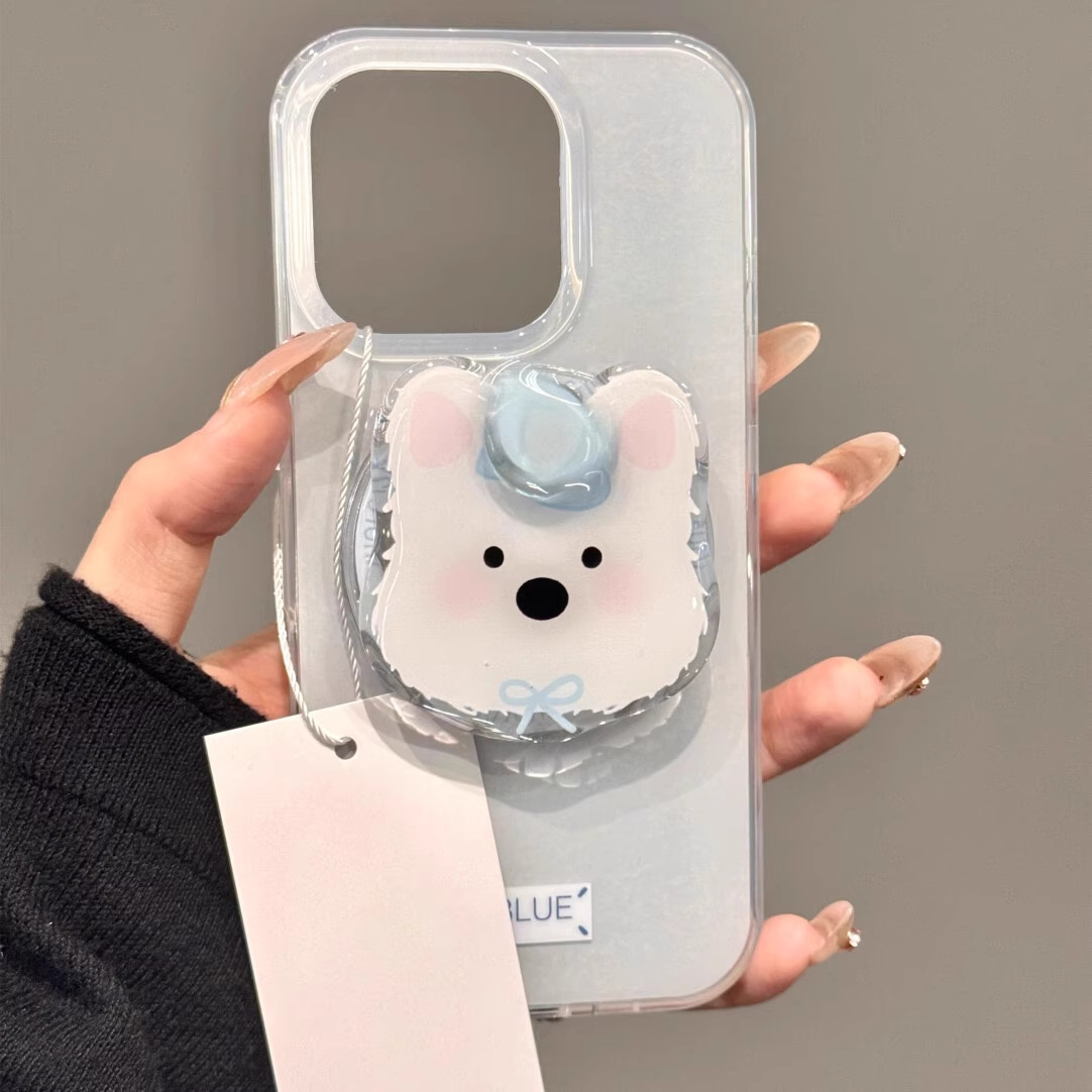 Chica ins atracción magnética rosa 16ProMax luna giratoria 13 funda para teléfono móvil apple 14 soporte 15p trabajo duro