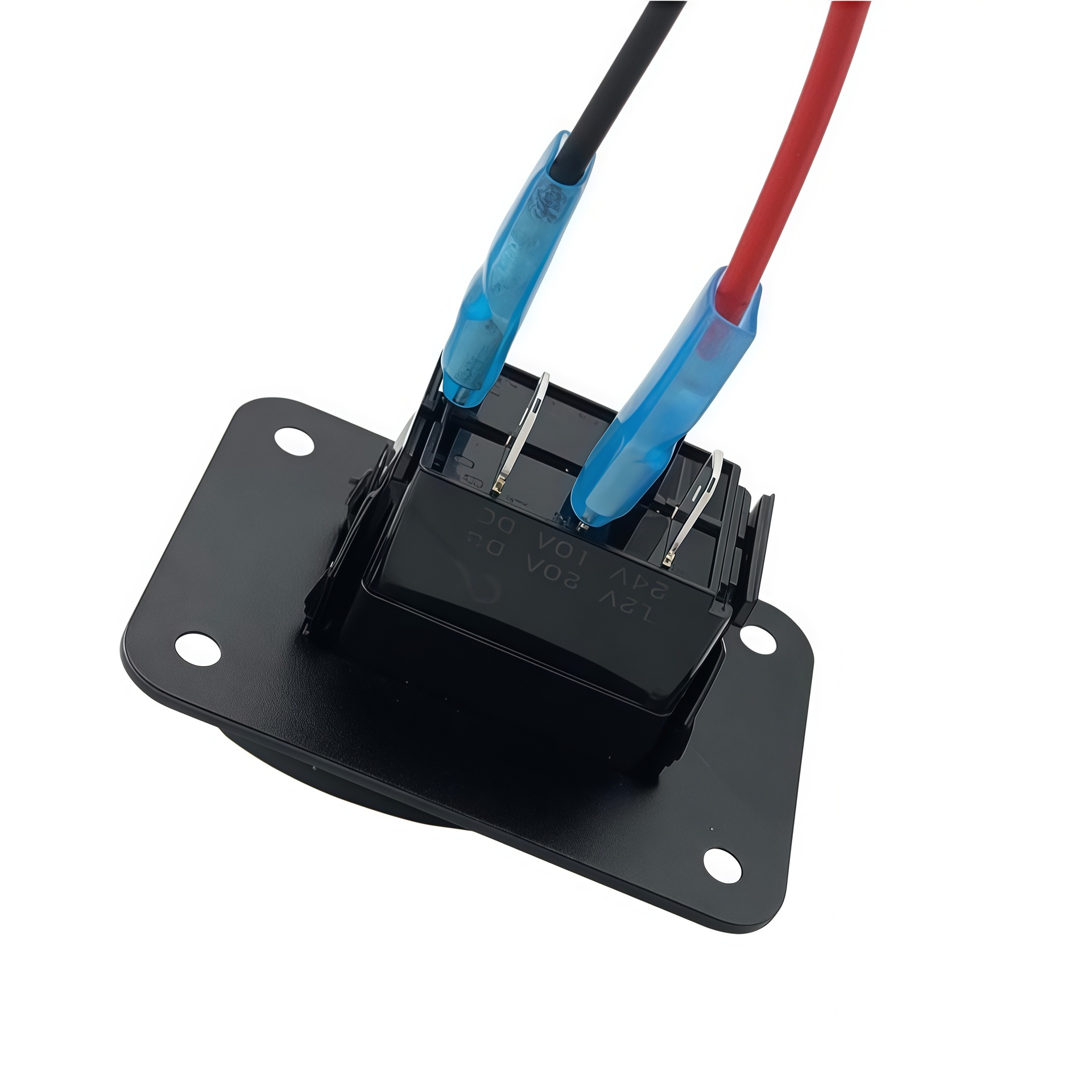Bilge pump rocker switch with LED light 20A 12V/24V four-pin SPDT 3-position waterproof switch universal