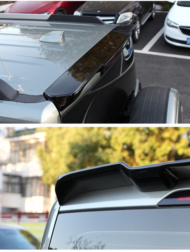 Specifically designed for the modification of the Haval Menglong rear spoiler, this original factory-style spoiler features a glossy black finish and requires no drilling