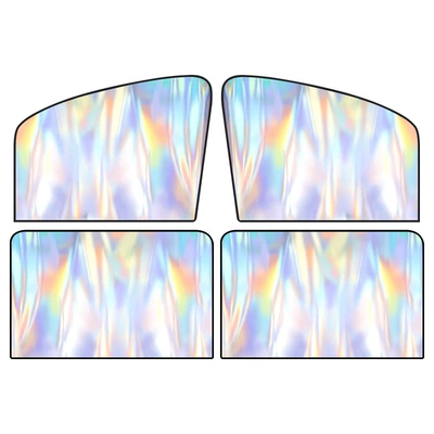 Car curtains: Magnetic Laser Titanium Silver Sun