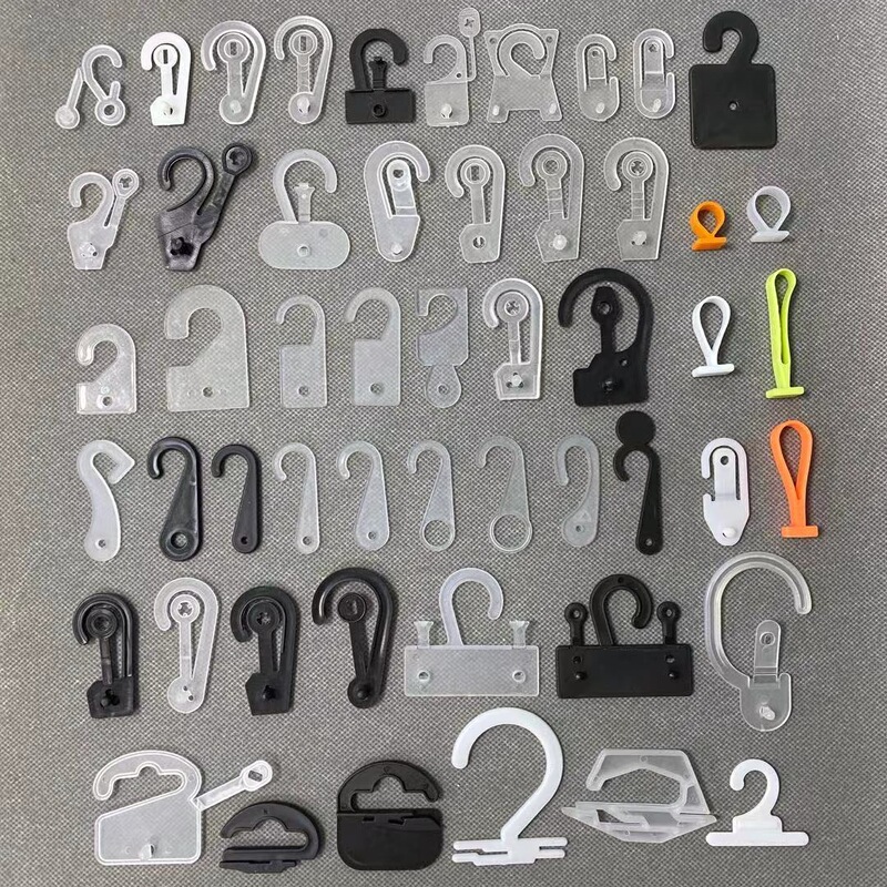Plastic transparent snap hook PP hook packaging box paper card small hook plastic hook socks hook