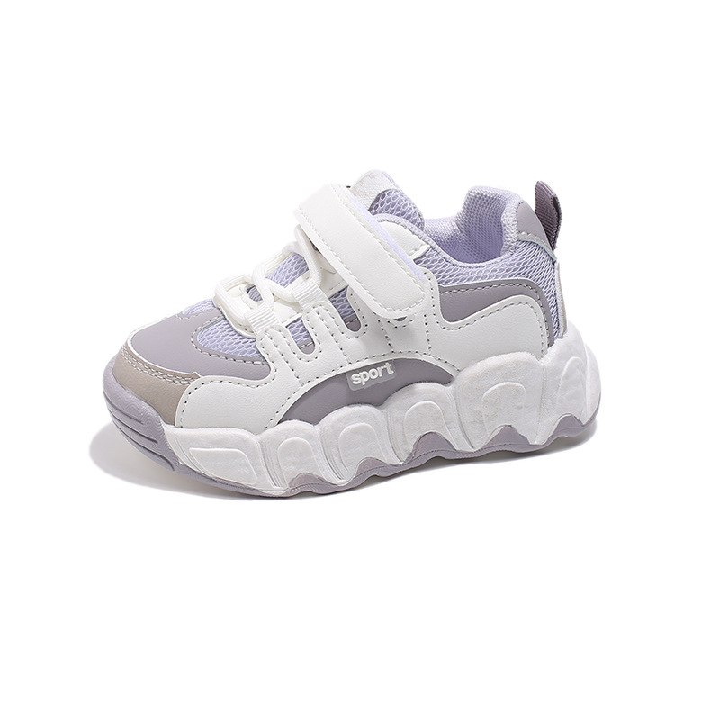 Zapatos deportivos para niños 2025 primavera nueva malla transpirable moda versátil con suela suave para niños, niñas y niños zapatos para padres