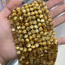 6mm天然石切面方糖方块串珠散珠玛瑙水晶手工个性diy饰品配件 批