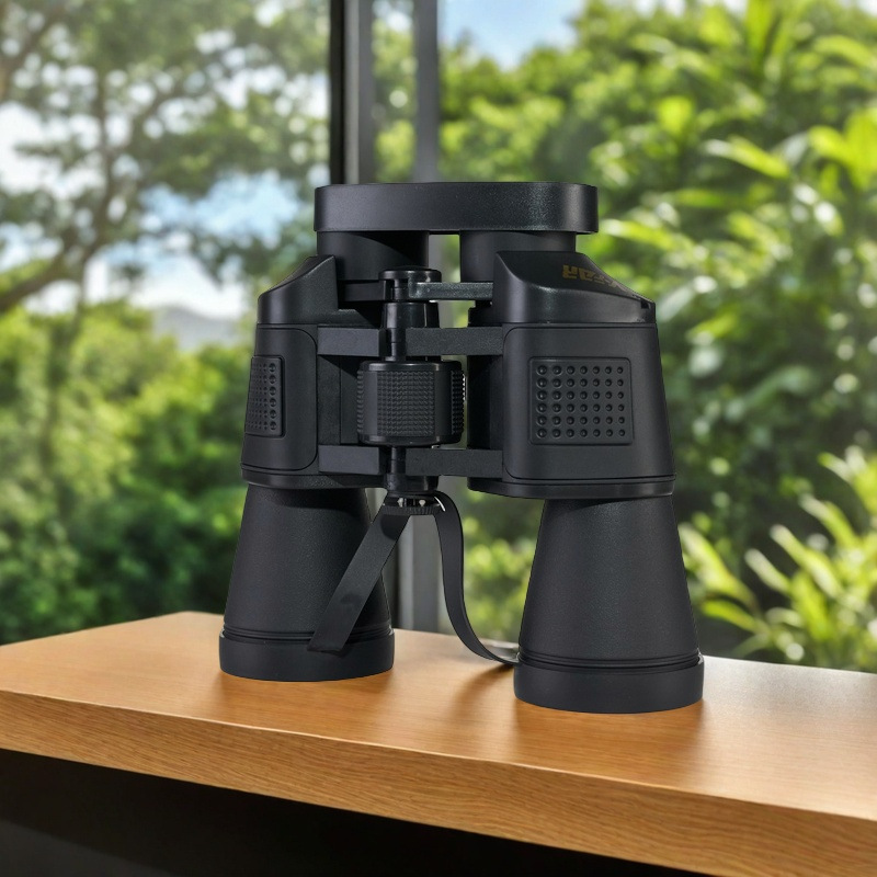 超清8x50黑色双筒望远镜 多层FMC红色覆膜 50MM物镜20MM目镜