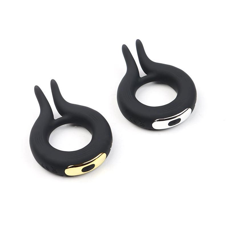 Magnetic USB Rechargeable Vibrating Rabbit Ear Lock Ring, 10-Frequency Delay Ring — detail image 8