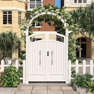 Aluminum Alloy Courtyard Gate, Simple Modern Garden Entrance Door, Villa Gate, Aluminum Fence Gate, Rural Self-Built House