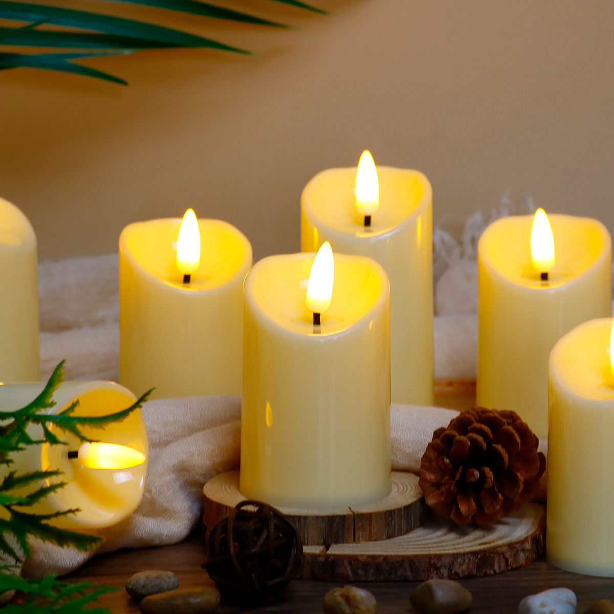 Electronic candle simulation candle LED candle tea light crying candle light wholesale decorative Christmas wedding aisle light