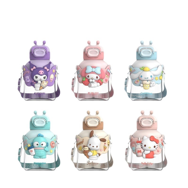 Sanrio Culolmi подлинный большой живот водяной стакан с соломкой tritan материал пластиковый стакан термостойкий пищевой