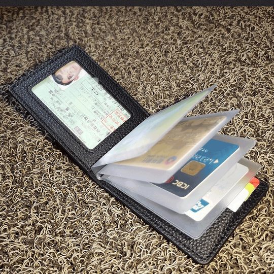 Driver's license holster driving license wallet driving license book motor vehicle certificate case card holder for men and women multi-card position two in one
