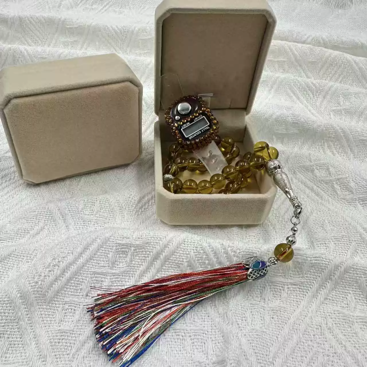 Rosary, abacus, glass set, Birthday gift