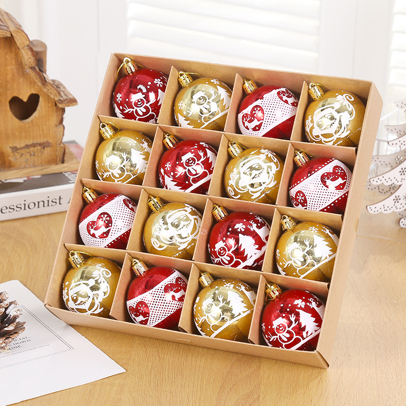 Nueva bola decorativa de temporada Fabricante Mayorista Adornos para árboles de Navidad Bolas de regalo Decoraciones para bodas Bolas de Navidad