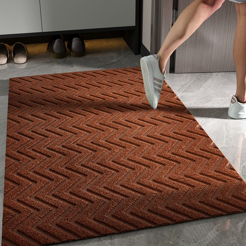 Alfombrilla de puerta de entrada Alfombra antideslizante y resistente a la suciedad para exteriores de lujo Alfombrilla de puerta cortada para el hogar Alfombrilla de puerta de entrada