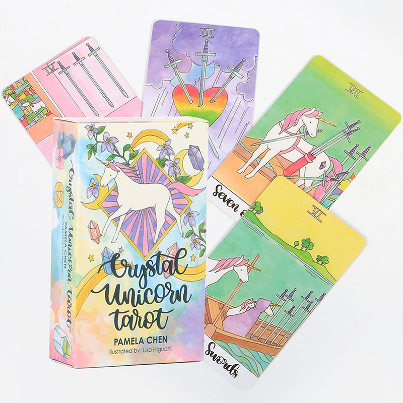 Unicorn Tarot Crystal Board Game For Parties And Game Night_voghion.com