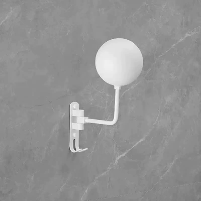 Brackets, Punch-Free Display Rack, Hat – Motosiklet dəbilqə rəfləri - wall-hanging-single-ball-white