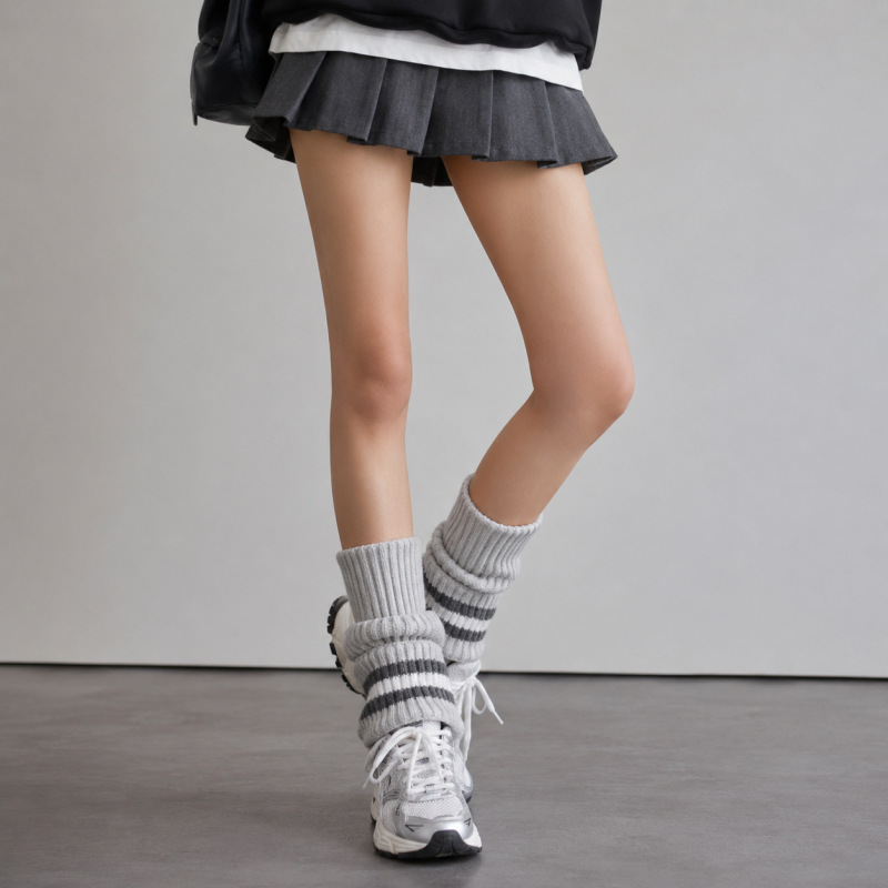 Imitation Rabbit Fur Knitted Jk Sock Covers for Women, Long Tube 2Yk Calf Socks, Leg Warmers for Autumn and Winter, Warm Slouch Socks, Lolita Wholesale Imitation Rabbit Fur Knitted Jk Sock Covers for Women, Long Tube 2Yk Calf Socks, Leg Warmers for Autumn and Winter, Warm Slouch Socks, Lolita Wholesale