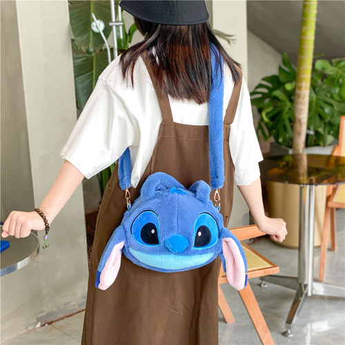 Cartoon Cute Stitch Plush Doll Bag Toy Doll Bag Soft Girl Bag Handbag Shoulder Crossbody Bag