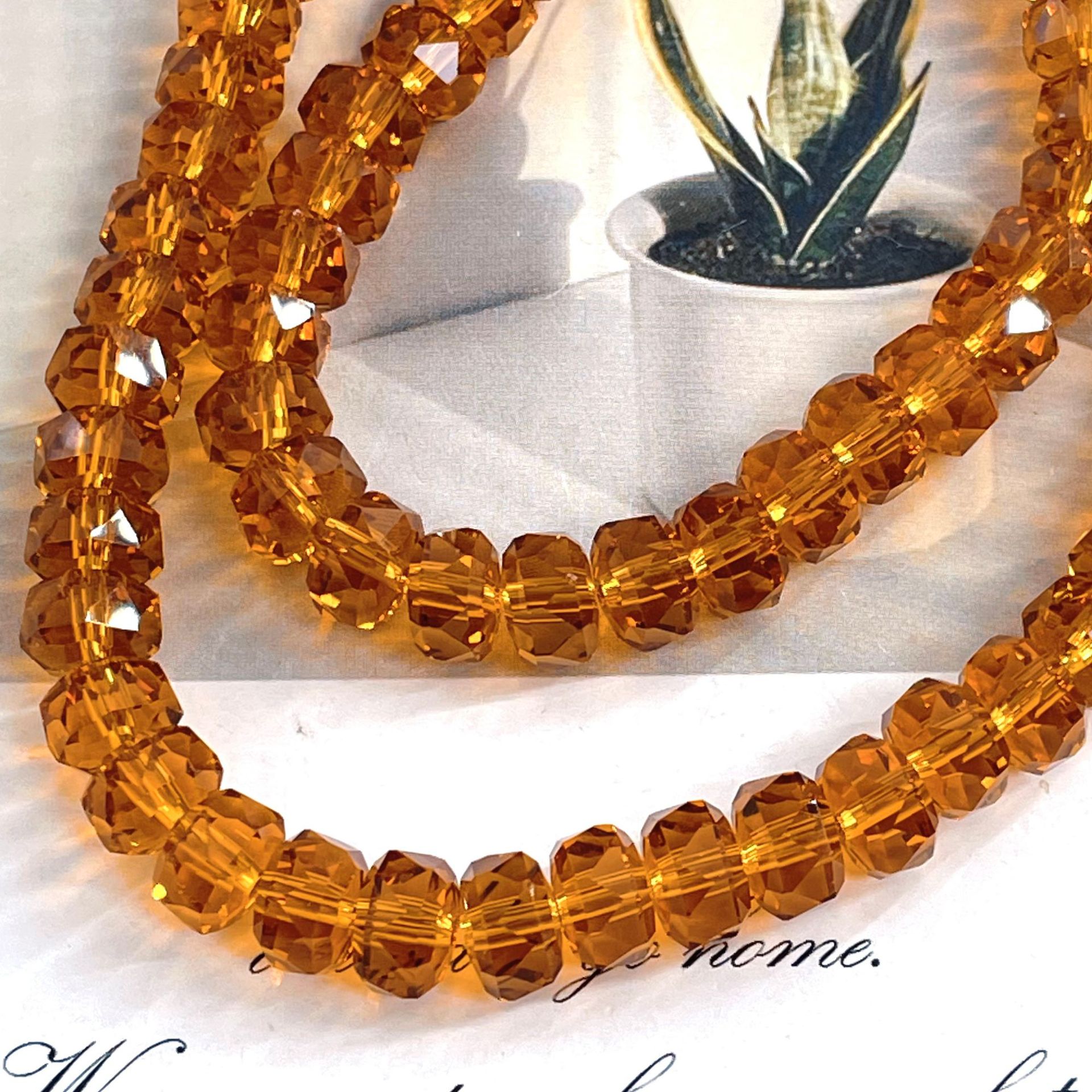 8mm Rainbow Wheel Jingjing Diy Jewelry Este embrión Vidrio Cristal Jewelry Pulsera Collar Moda Jewelry Accesorios dispersos