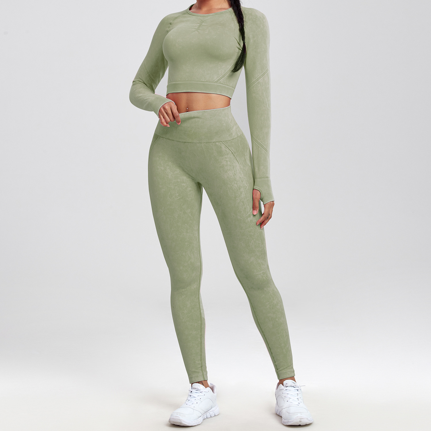 워시드 그린 슈트