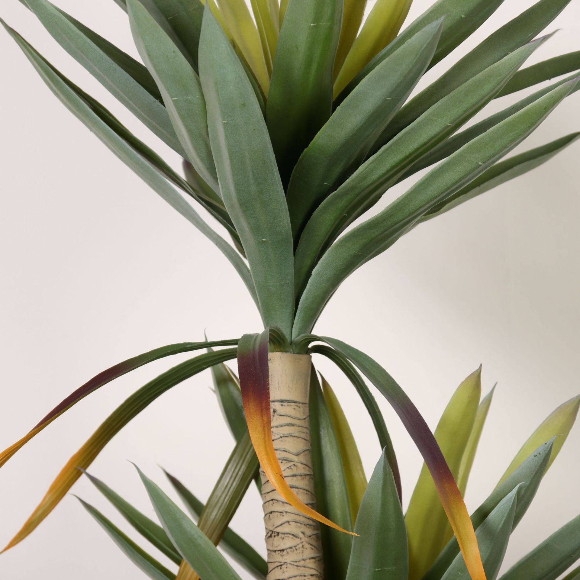 Planta en maceta de agave de simulación a gran escala, planta verde de simulación, decoración de piso interior, paisajismo de plantas tropicales biónicas