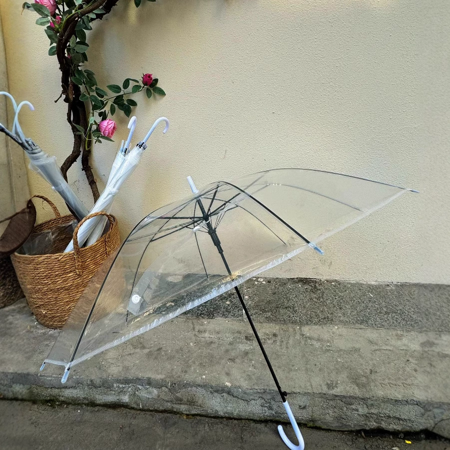 Automatic plastic white high quality umbrella solar-powered PVC