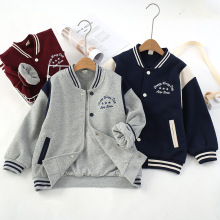 一件代发 25秋冬款童装 双开线  双层 男童外套 儿童 棒球服