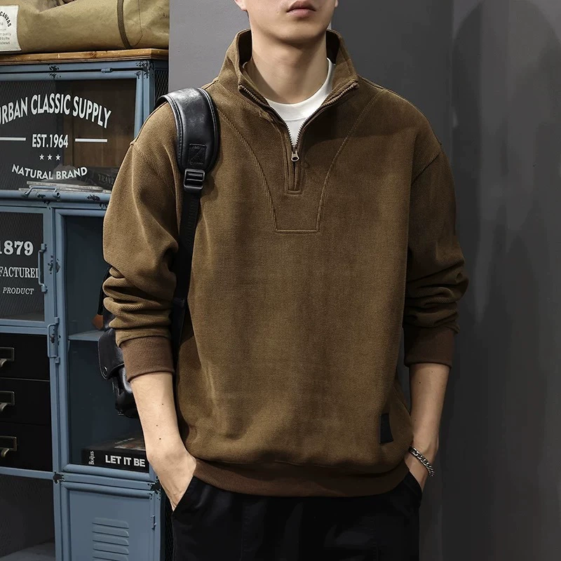 Мужская вельветовая куртка для путешествий, весна-осень, модная, элитная, ретро, повседневная, стильная, крутой топ, трендовый мужской свитшот