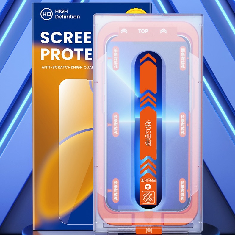 Apple 14/13/12/11PROMAX teléfono móvil templado película xsmax Pantalla Completa luz verde almacén libre de polvo re-comprar molde desnudo