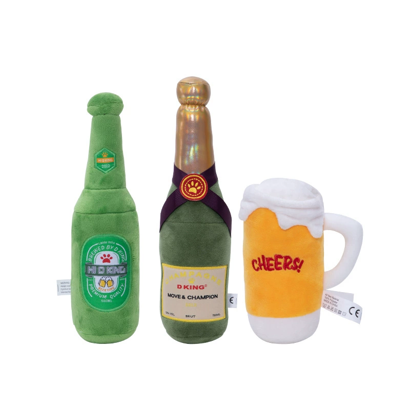 Амазонка Пэт Игрушка Пивная Бутылка Собака Вокальный Укус Молярная Собака Плюшевая Игрушка Кукла Чистка Молярный Бар