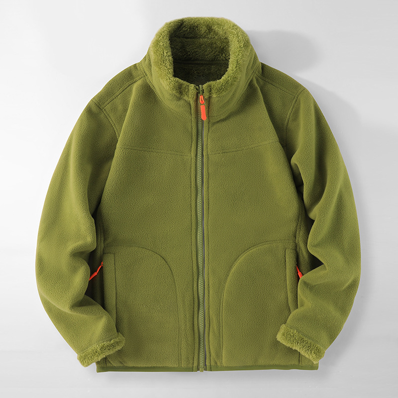 Transfronterizo otoño y invierno doble cara más camisa de terciopelo grueso chaqueta de terciopelo de hombre chaqueta de moda de hombre ropa cálida