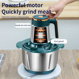 跨境款绞肉机批发家用不锈钢英规美规电动辅食碎肉绞馅机批发
