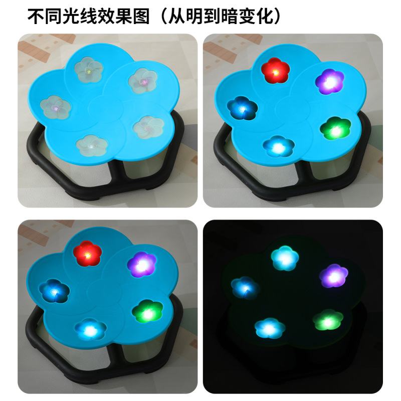 跨境玩具旋转椅儿童平衡转椅感统训练器材家用多功能发光音乐玩具|undefined