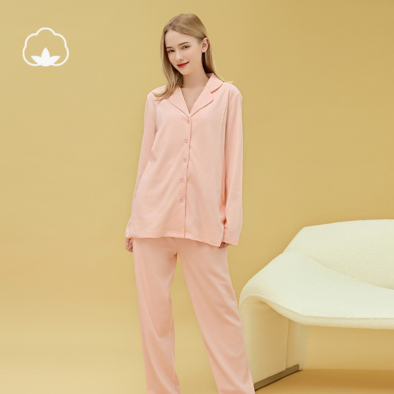 Pure Cotton Class a Maternity Clothing, Nursing Clothes, Postpartum Maternity Pajamas, Nursing Outfit Set, Suitable for Postpartum Centers and Can Be Worn Outside