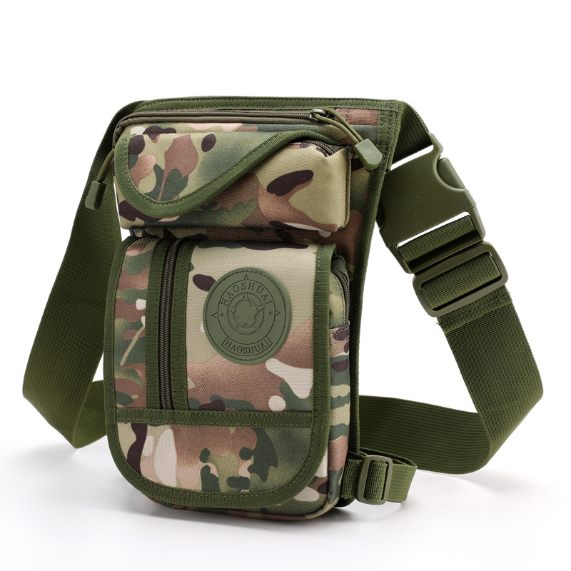 Nuevo multi-funcional moda nylon pierna colgando bolsa montañismo deportes al aire libre de viaje conveniente cintura bolsa pierna colgando bolsa