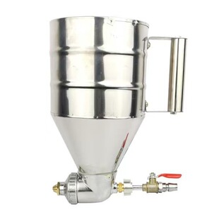 Steel non-adjustable bullet coating gun manual painting machine exterior wall architectural coating putty powder spray pot diatom mud real stone paint spray