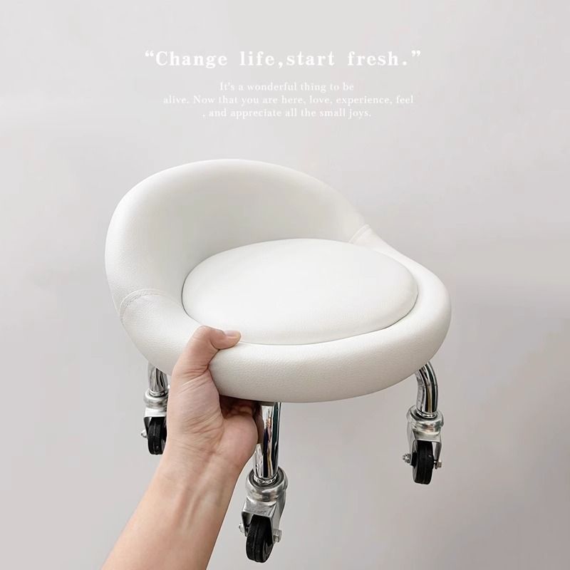 Rueda universal, pequeño taburete con artefacto infantil, polea para niños pequeños, taburete bajo, rueda giratoria de cinco ruedas, rueda silenciosa