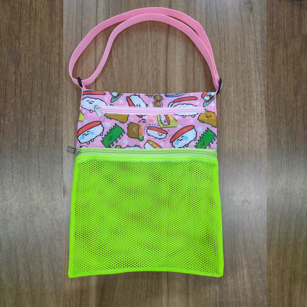 Fábrica al por mayor de múltiples capas de los niños bolsa de almacenamiento de juguete plegable bolsa de almacenamiento portátil bolsa de arena herramienta de excavación bolsa de red