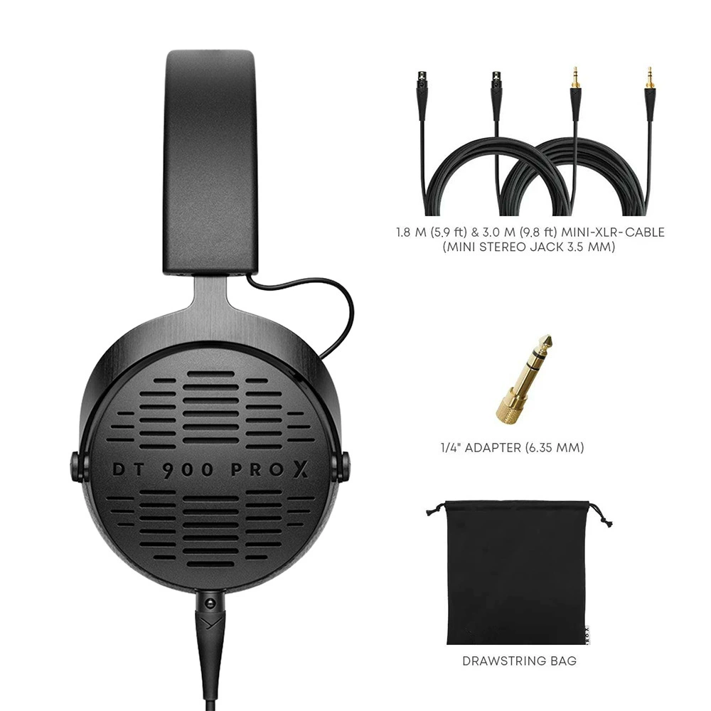 DT900 Pro X Мониторинговые наушники широкополосные динамический цилиндр открытого типа, запись студийное сведение профессионального класса