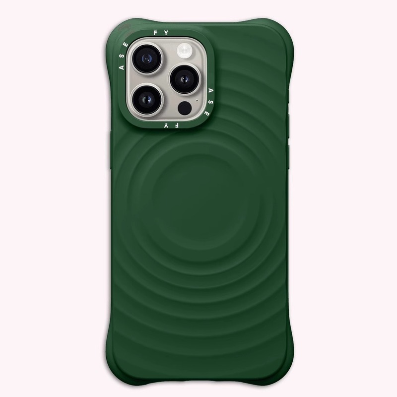 トップバージョンのcaseti共同ブランドウェーブ携帯電話ケースは、Apple iPhone16ProMax1415磁気シリコンケースに適しています。|undefined